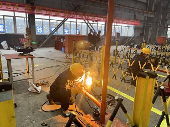公司舉辦電焊工、電工技術(shù)比武